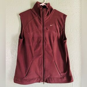 Women’s Brown Nike Vest With Pockets